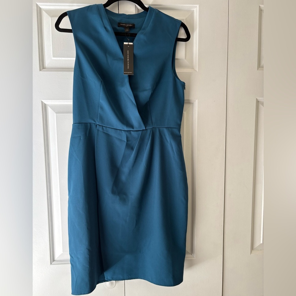 Banana Republic Teal Sleeveless Dress